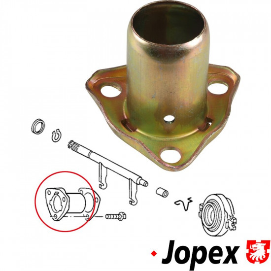 Sleeve for clutch release bearing, OE version with hole for oil drain