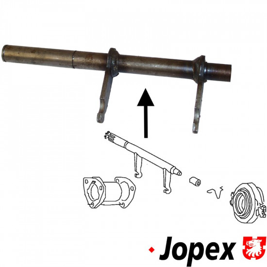 Operating shaft for clutch