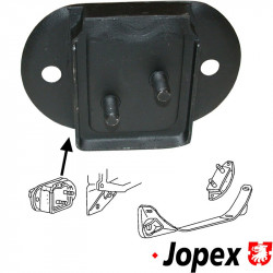 Rubber mount, gearbox, front, heavy duty
