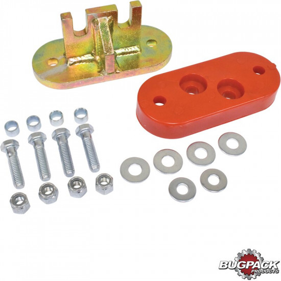 Transmission mount adaptor kit, chassis with 2-bolt nose cone