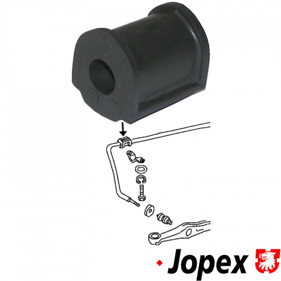 Grommet for stabilizer, front, Ø17 mm