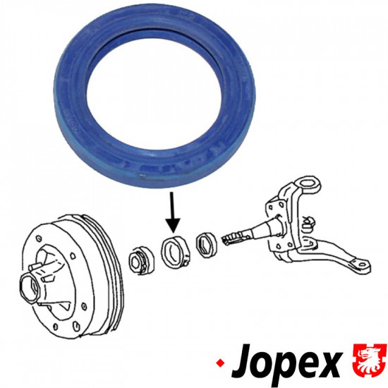 Oil seal for wheel bearing, front