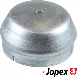 Grease cap for front wheel, left