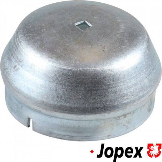 Grease cap for front wheel, left