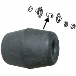 Rubber mount, torsion bar