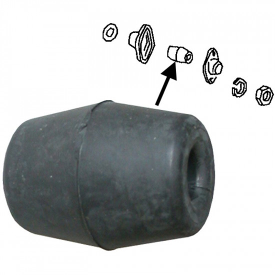 Rubber mount, torsion bar