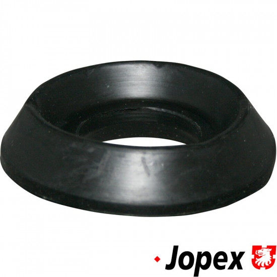 Rubber mount for strut bearing
