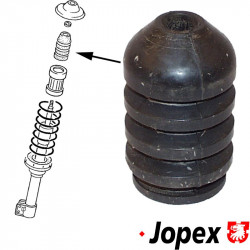 Tower rubber stop for shock absorber, front