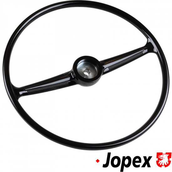 Steering wheel, black, 17.5"