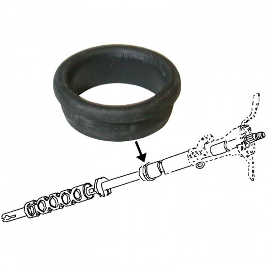 Rubber mount for steering column