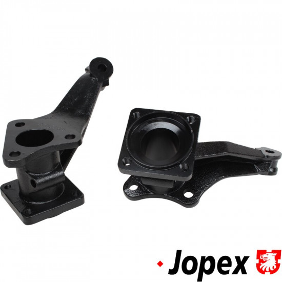 Axle bearing housing set without bearings, swing axle type