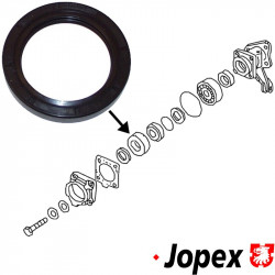 Oil seal for wheel bearing, rear, double joint axle