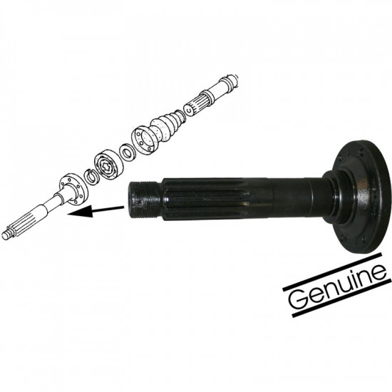 Stub axle, rear, Original