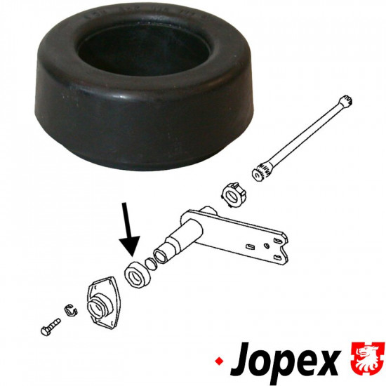 Bushing for spring plate, outer, left/right