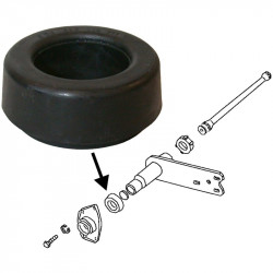 Bushing for spring plate, outer, left/right