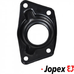 Cover for torsion bar with hole, black, round bushing, left/right