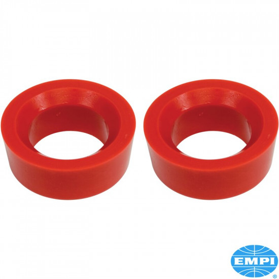 Bushing set for spring plate, outer, smooth, urethane, for swing axle/I.R.S., inner diameter 1 7/8", 2 pcs.