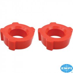 Bushing set for aftermarket spring plate, inner, knobby, urethane, for swing axle, inner diameter 1 3/4", 2 pcs.