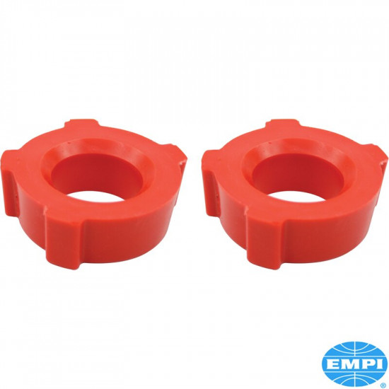 Bushing set for aftermarket spring plate, inner, knobby, urethane, for swing axle, inner diameter 1 3/4", 2 pcs.
