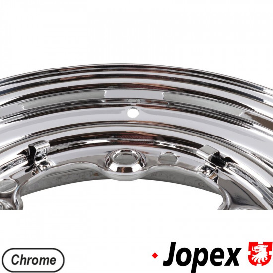 Chrome steel wheel, 4.5x15", 5 holes, ET25