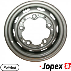 Painted steel wheel, 5.5x15", 5 holes, ET15