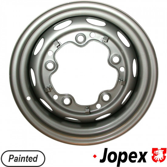 Painted steel wheel, 5.5x15", 5 holes, ET15
