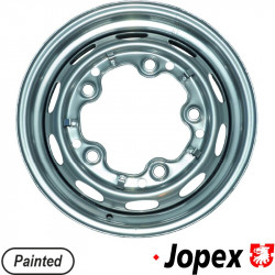 Painted steel wheel, 4.5x15", 5 holes, ET25