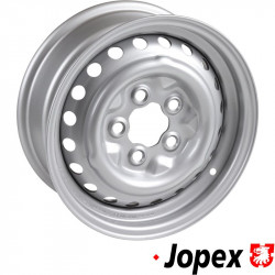 Steel rim, painted, silver, "Fumagalli", 5.5x14", ET39, 5x112