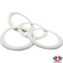 White wall ring, 4 pcs., 16"