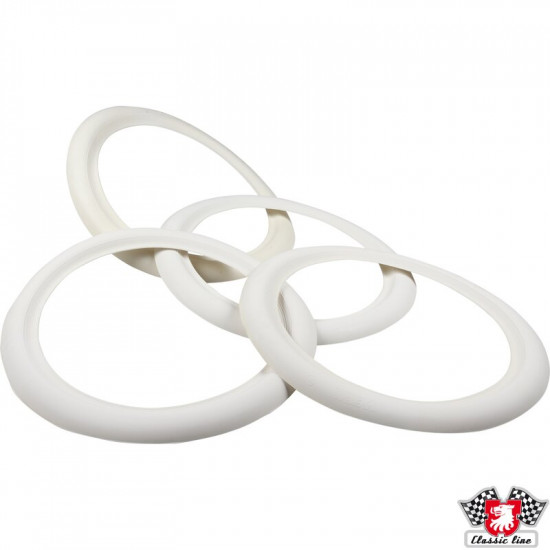 White wall ring, 4 pcs., 16"
