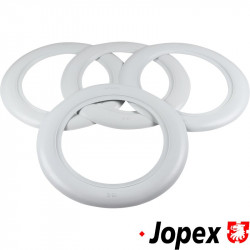 White wall ring, wide, 4 pcs., 15"