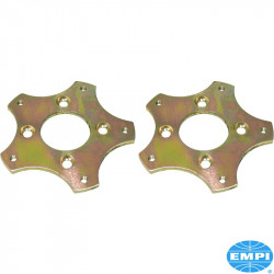 Wheel adapter set Ford to 5 lug VW, 12x1.5 mm, 9.5 mm thick, steel, 2 pieces