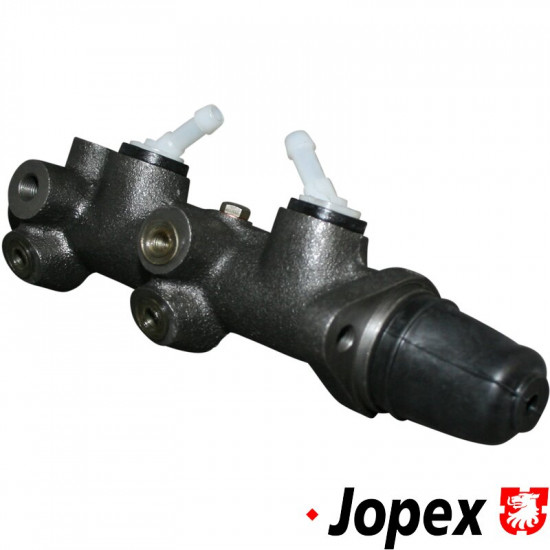 Master brake cylinder, dual circuit, for disc brake conversion, 20.6 mm