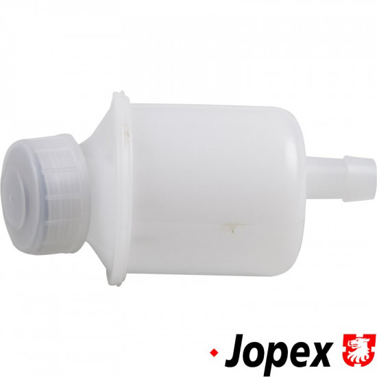 Brake fluid tank with cap, upper