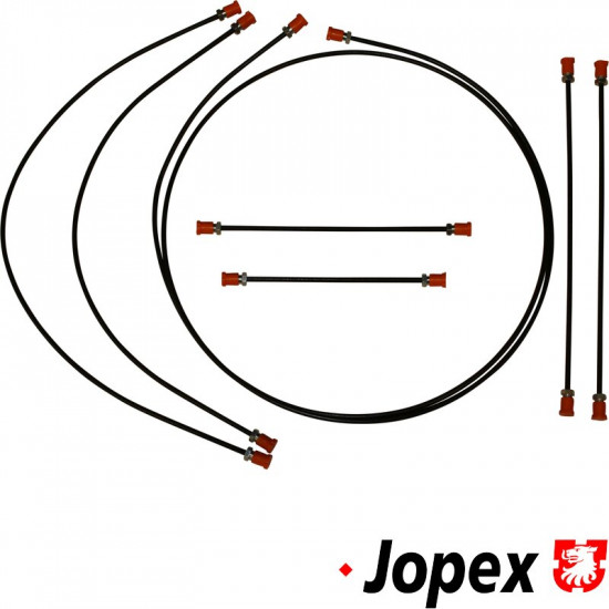 Brake line kit, 7 pieces