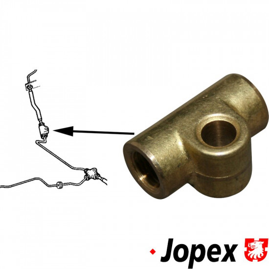 Connection piece for brake lines