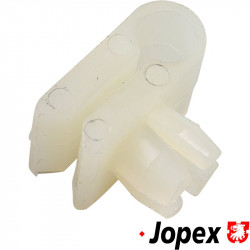 Retaining clip for brake line, plastic