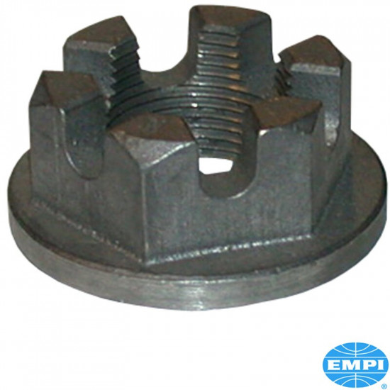 Castle nut for rear brake drum