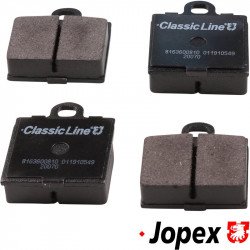 Brake pad set, 15 mm, front