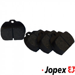 Brake pad set, 16.3 mm, front