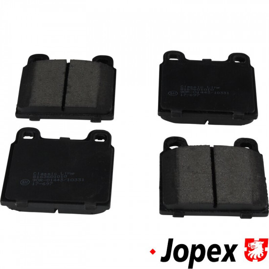 Brake pad set, 15 mm, front, with E-mark