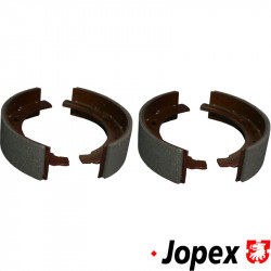Brake shoe set with linings, front, 220x50 mm