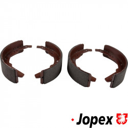 Brake shoe set with linings, rear, 252x56 mm