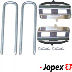 Quick kit for brake pad, front, LUCAS brake system