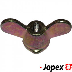 Wing nut for clutch cable