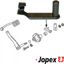 Clevis pin for clutch cable