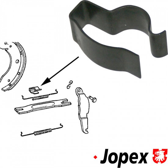 Handbrake push rod spring clip