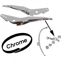 Heater cable lever set, chrome, 2 pieces