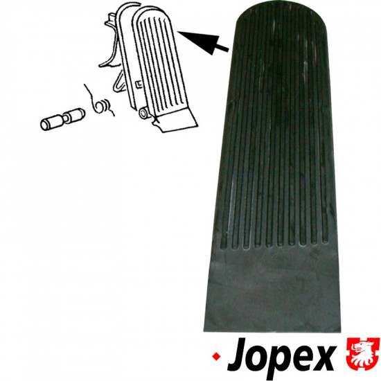 Accelerator pedal, rubber