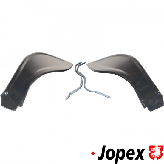 Wing guard, front, Germany. Helps protecting the fender from small dents and scratches. Polished alu. Sold in pairs